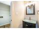 Small bathroom with vanity and glass sink at 683 Terry Se St, Atlanta, GA 30315