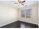 Bedroom with dark hardwood floors and a ceiling fan at 683 Terry Se St, Atlanta, GA 30315