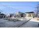 Outdoor community space with picnic tables and string lights at 683 Terry Se St, Atlanta, GA 30315