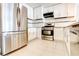 Stainless steel appliances and white cabinetry in this updated kitchen at 620 Peachtree Ne St # 415, Atlanta, GA 30308