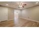 Spacious finished basement with an open layout and multiple doors at 6204 Woodlore Nw Dr, Acworth, GA 30101