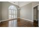 Bright dining room with hardwood floors and chandelier at 6204 Woodlore Nw Dr, Acworth, GA 30101