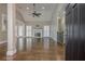 Spacious living room with hardwood floors, fireplace, and high ceilings at 6204 Woodlore Nw Dr, Acworth, GA 30101