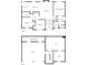 Two-story home floorplan; main level and basement at 66 Trevor Way, Temple, GA 30179