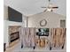 Living area with stone fireplace and comfortable seating at 66 Trevor Way, Temple, GA 30179