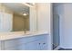 Bathroom boasts a vanity with quartz countertop at 962 Pierce Ivy Ct, Lawrenceville, GA 30043