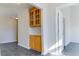 Kitchen features built-in wooden cabinetry at 962 Pierce Ivy Ct, Lawrenceville, GA 30043