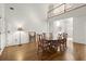 Formal dining room with hardwood floors and access to deck at 1772 Benningfield Dr, Marietta, GA 30064