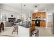 Open kitchen layout with breakfast bar overlooking living room at 1772 Benningfield Dr, Marietta, GA 30064