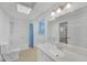 Basement bathroom with shower/tub combo and vanity at 4817 Carlene Sw Way, Lilburn, GA 30047