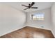 Bright bedroom with hardwood floors and ceiling fan at 2933 Edna Ln, Decatur, GA 30032