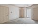 Simple bedroom with neutral walls and carpet at 325 Yellowroot Ln, Sandy Springs, GA 30350