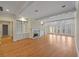 Bright living room with hardwood floors and built-ins at 325 Yellowroot Ln, Sandy Springs, GA 30350