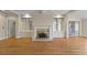 Living room with hardwood floors, fireplace and built-ins at 325 Yellowroot Ln, Sandy Springs, GA 30350