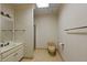 Basement bathroom with beige tile flooring and shower stall at 325 Yellowroot Ln, Sandy Springs, GA 30350