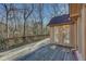 Wooden deck overlooking a wooded area at 325 Yellowroot Ln, Sandy Springs, GA 30350