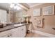 Spa-like bathroom with updated vanity and fixtures at 531 Sweetfern Ln, Sugar Hill, GA 30518