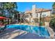 Relaxing pool area, screened porch and deck at 531 Sweetfern Ln, Sugar Hill, GA 30518