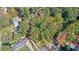 Aerial view of property, showing lot size and surrounding homes at 610 Glenforest Rd, Sandy Springs, GA 30328