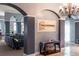 Elegant lobby with arched entryways and a modern chandelier at 10 Perimeter Summit Ne Blvd # 4315, Brookhaven, GA 30319