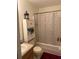 Clean bathroom with tub and shower at 121 Millwheel Dr, Villa Rica, GA 30180