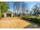 Large backyard with detached garage at 2619 Green Meadows Ln, Brookhaven, GA 30319