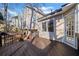 Deck overlooks backyard with access to home's interior at 1379 Chatley Way, Woodstock, GA 30188