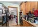 Wood cabinets, granite countertops, and stainless steel appliances at 4055 Thaxton Rd, Atlanta, GA 30349