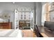Balcony with outdoor seating and an urban view through opened french doors from a bedroom at 1058 Piedmont Ne Ave # 302, Atlanta, GA 30309