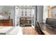 Balcony view with table and chairs and downtown city buildings in the background at 1058 Piedmont Ne Ave # 302, Atlanta, GA 30309