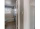 Clean bathroom with bathtub, shower, and tile floor at 143 Longview Rd, Fayetteville, GA 30214