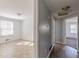 Clean hallway with wood-look tile floor at 143 Longview Rd, Fayetteville, GA 30214