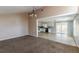 Living room with vaulted ceiling and chandelier at 143 Longview Rd, Fayetteville, GA 30214