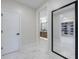 Main bedroom with navy feature wall and ceiling fan at 4973 Concert Ln, Marietta, GA 30066