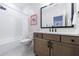 Luxurious bathroom with double vanity and soaking tub at 4973 Concert Ln, Marietta, GA 30066