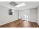Basement bedroom with hardwood floors and closet at 1120 Starline Se Dr, Smyrna, GA 30080