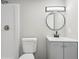 Basement bathroom with vanity and shower at 1120 Starline Se Dr, Smyrna, GA 30080
