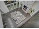 Spacious living room boasts a marble fireplace and large sectional sofa at 55 Serendipity Way, Atlanta, GA 30350