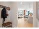 View into the great room and kitchen from the entryway at 3229 Shirecrest Ln, Dacula, GA 30019