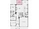 Two-story home floor plan with 5 bedrooms, study and 2-car garage at 3219 Shirecrest Ln, Dacula, GA 30019