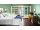 Spacious bedroom with built-in shelving and home office area at 516 Arthur Sw St, Atlanta, GA 30310