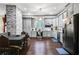 Modern kitchen featuring gray cabinets and stainless steel appliances at 516 Arthur Sw St, Atlanta, GA 30310