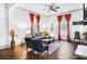 Spacious living room featuring hardwood floors and ample natural light at 516 Arthur Sw St, Atlanta, GA 30310