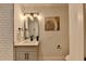 Modern bathroom with subway tile and updated vanity at 2490 Woodfern Ct, Marietta, GA 30062