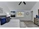 Spacious main bedroom with vaulted ceiling and large window at 2490 Woodfern Ct, Marietta, GA 30062