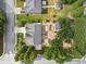 Bird's-eye view of house and backyard at 7108 Roselake Cir, Douglasville, GA 30134