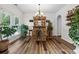 Charming built-in bar in a spacious dining area with hardwood floors at 7108 Roselake Cir, Douglasville, GA 30134