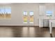 Kitchen with stainless steel appliances and backyard access at 7174 Linden Dr, South Fulton, GA 30349