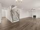 Spacious living room with hardwood floors and fireplace at 7174 Linden Dr, South Fulton, GA 30349