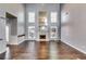 Living room with hardwood floors, fireplace, and high ceilings at 783 King Sword Se Ct, Mableton, GA 30126